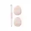 Brocha Para Corrector y Almohadilla 3 Uds Miniso