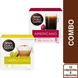 Combo Nescafé Dolce Gusto Americano + Capuccino