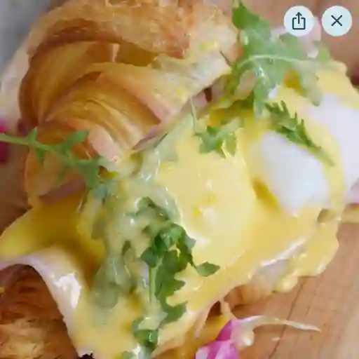 Croissant benedict