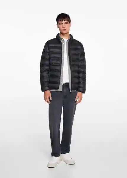 Abrigo Anorak Jacketw7 Negro Talla 22 Niños Mango