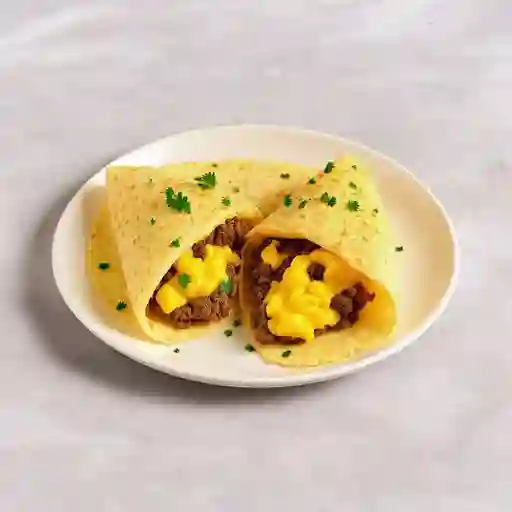 Arepa de huevo y carne