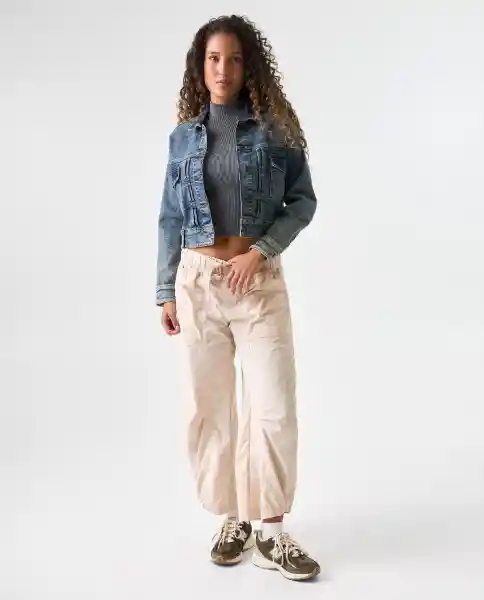 Chaqueta Mujer Azul Talla S 322G000_AZU174429 Americanino