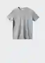 Camiseta Cherlo Gris Medio Vigoré Talla M Hombre Mango