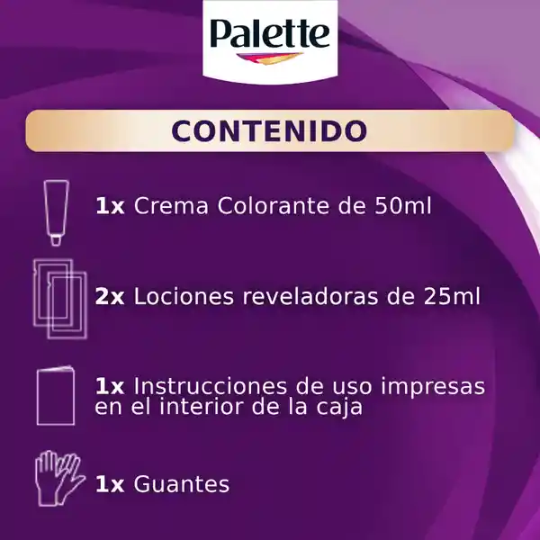 Tinte Palette Color Creme 8-1 Rubio Claro Cenizo