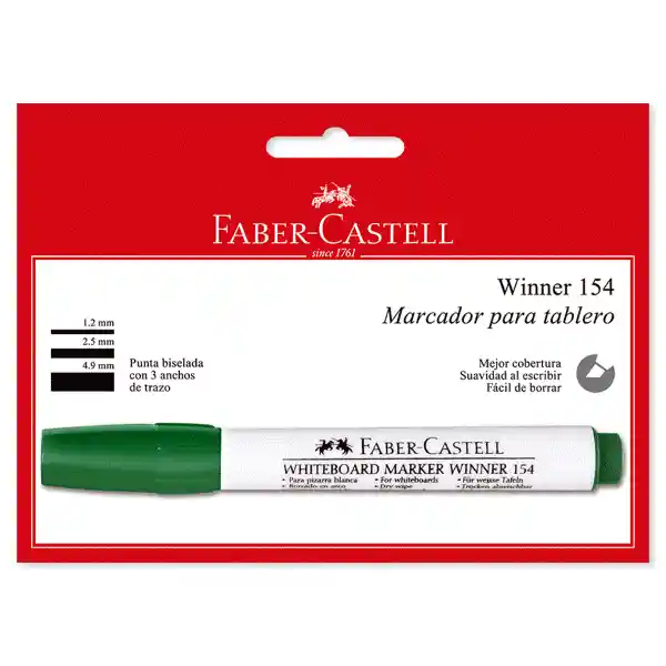 faber-Castell Marcador Borrable Verde