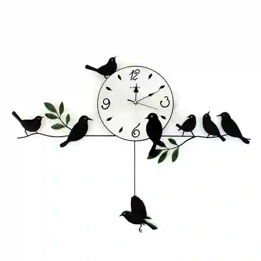 Reloj Pendulo Pajaros