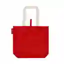 Bolsa Market Algodón Lisa Rojo M Casaideas