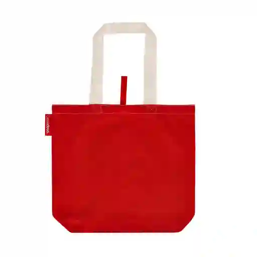 Bolsa Market Algodón Lisa Rojo M Casaideas