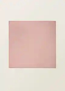 Pañuelo Silke Rosa Light Talla 99 Mujer Mango