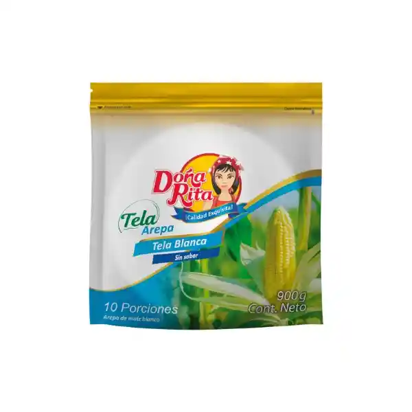 Dona Rita Arepa Tela Blanca Sin Sal