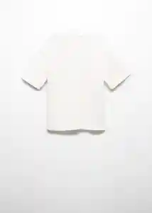 Camiseta Sport Off White Talla 08 Niños Mango