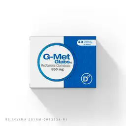 Procaps-G-Met G-Tabs G Diabetrics Healthcare G Met 850 Mg 40 Tabletas