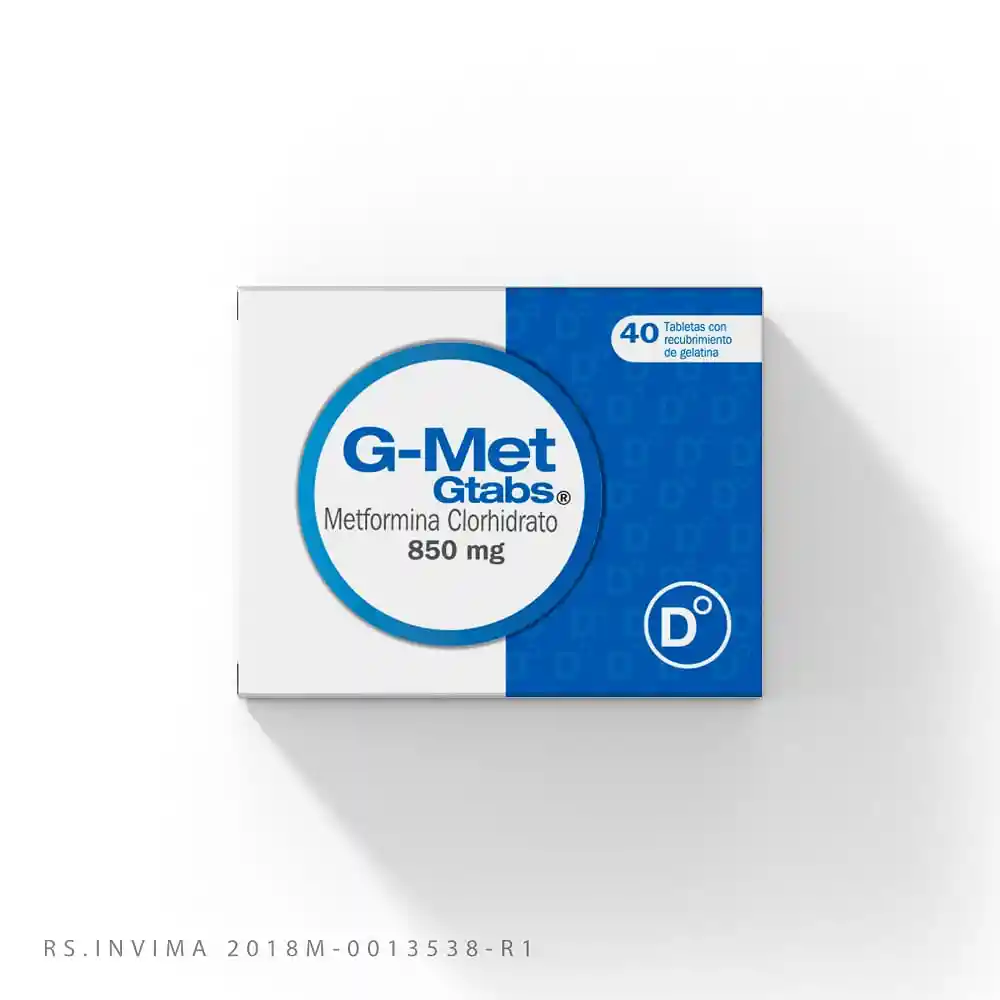 Procaps-G-Met G-Tabs G Diabetrics Healthcare G Met 850 Mg 40 Tabletas