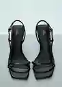 Sandalias Capsy Negro Talla 39 Mujer Mango