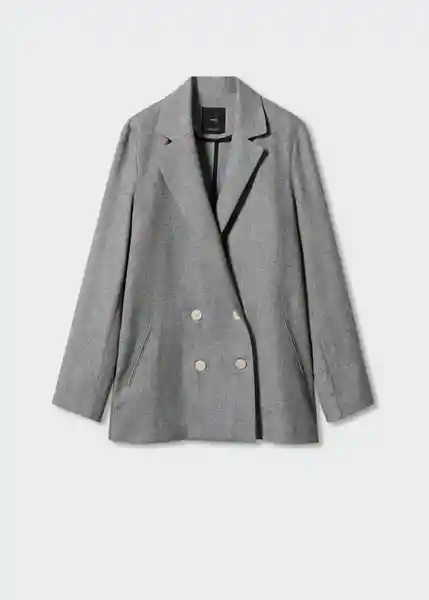 Blazer Americana Farah Gris Talla XL Mujer Mango