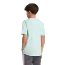 Adidas Camiseta Manga Corta 3S Tee 160 de Niño Azul Talla L