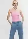Top Gymnasti Rosa Pastel Talla M Mujer Mango