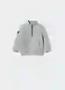 Sudadera Adrien Gris Medio Vigore Talla 70 Niños Mango