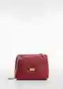 Bolso G Falco Burdeos Mujer Mango