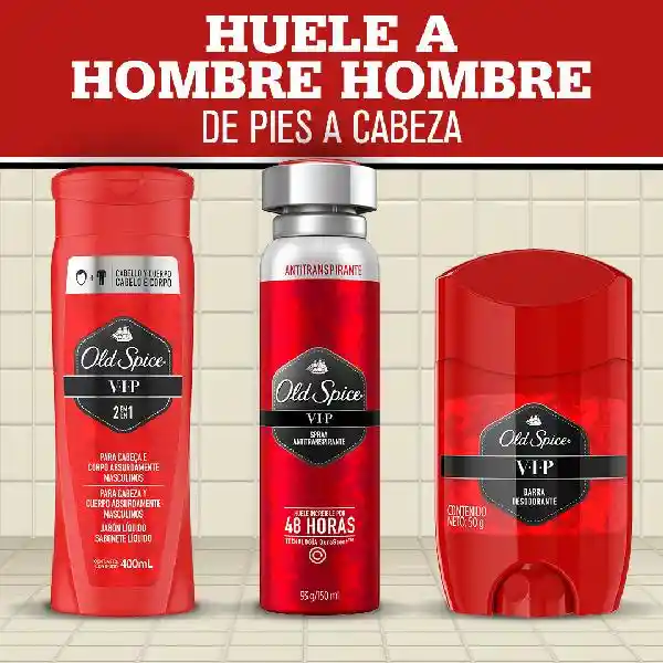 Old Spice Jabón Líquido VIP 2 en 1