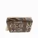 Bolsa Gris Flores Bordadas Ambiente Gourmet