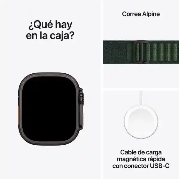 Apple Watch Ultra 2 Gps + Cellular Black Titanium Green 49 mm