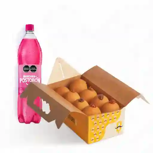 Caja x8 mixta + postobon manzana 1.5l