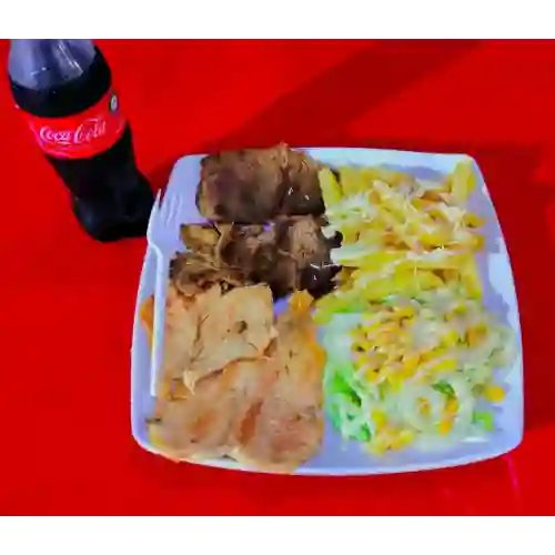 Asado Pechuga & Carne Asada & Coca Cola
