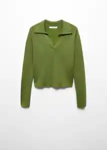 Buzo Jersey Verta Verde Talla M Mujer Mango