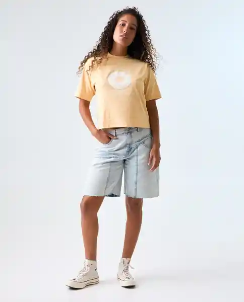 Camiseta Mujer Amarillo Talla S 602G001_AMA120822 Americanino