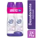 Desodorante Mujer Lady Speed Stick Spray Derma + Aclarado 91g x2und