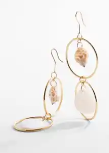 Pendientes Fibi Oro Mujer Mango