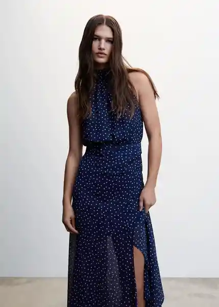 Vestido Adela Azul Talla 25 Mujer Mango