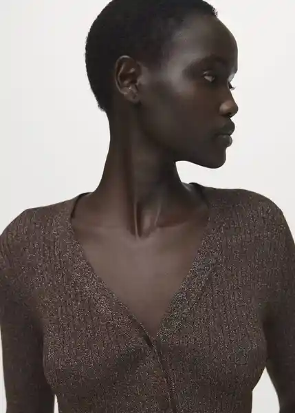 Cárdigan Vana Chocolate Talla S Mujer Mango