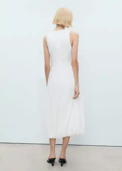 Vestido Pumpkin Blanco Talla S Mujer Mango