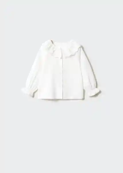 Blusa Abbot Offwhite Talla 66 Niños Mango