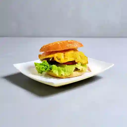 Hamburguesa con Huevo en Tortilla