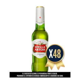 Cerveza Stella Artois 330 Ml Por 48 Unidades