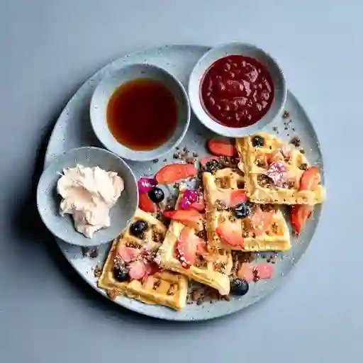 Waffle de Frutos Rojos