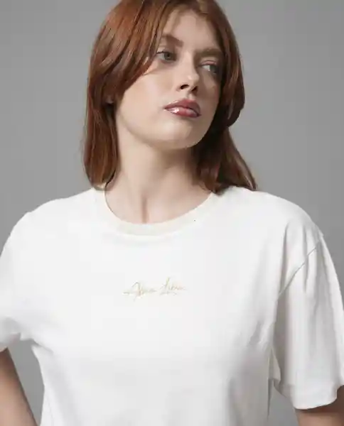 Camiseta Mujer Crudo Talla S 209G104_CRU110604 Rifle