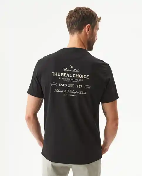 Camiseta Trdmrk Graphic Negro Sombrío Ultraoscuro S Chevignon