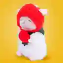 Peluche Cordero Baa Sombrero de Fresa Serie Miniso