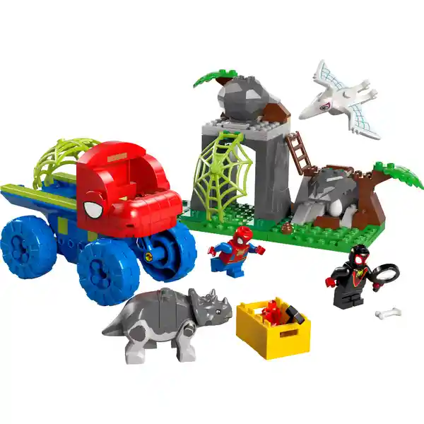 Set Construcción Dinosaurio y Equipo Spidey al Rescate Lego