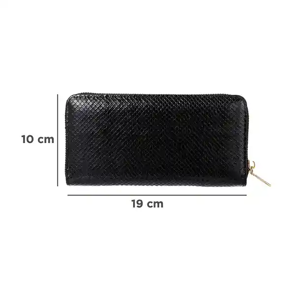 Billetera Para Mujer Elegante Grande Serie Negro Miniso