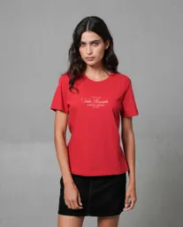 Camiseta Mujer Rojo M 202G019_ROJ181657 Rifle