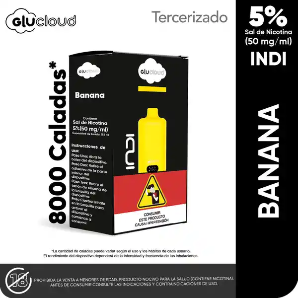 Vapeador Glucloud Banana Indi