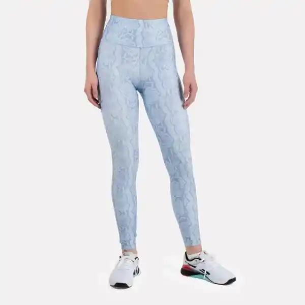 Reebok Licra Id Train Aop Tight Entrenamiento Mujer Azul Talla L