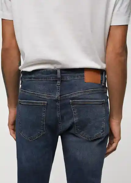 Pantalón Jean Jude Tejano Oscuro Talla 44 Hombre Mango