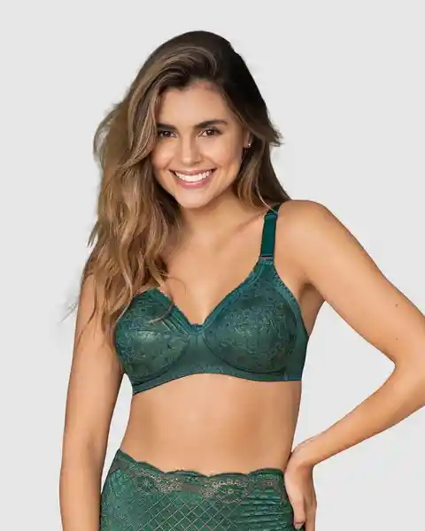 Leonisa Brasier Adulta Básico Verde Oscuro Talla 34