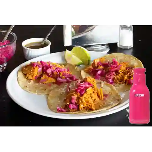 Combo Cochinita Pibill + Te Hatsu Rosa 400 ml